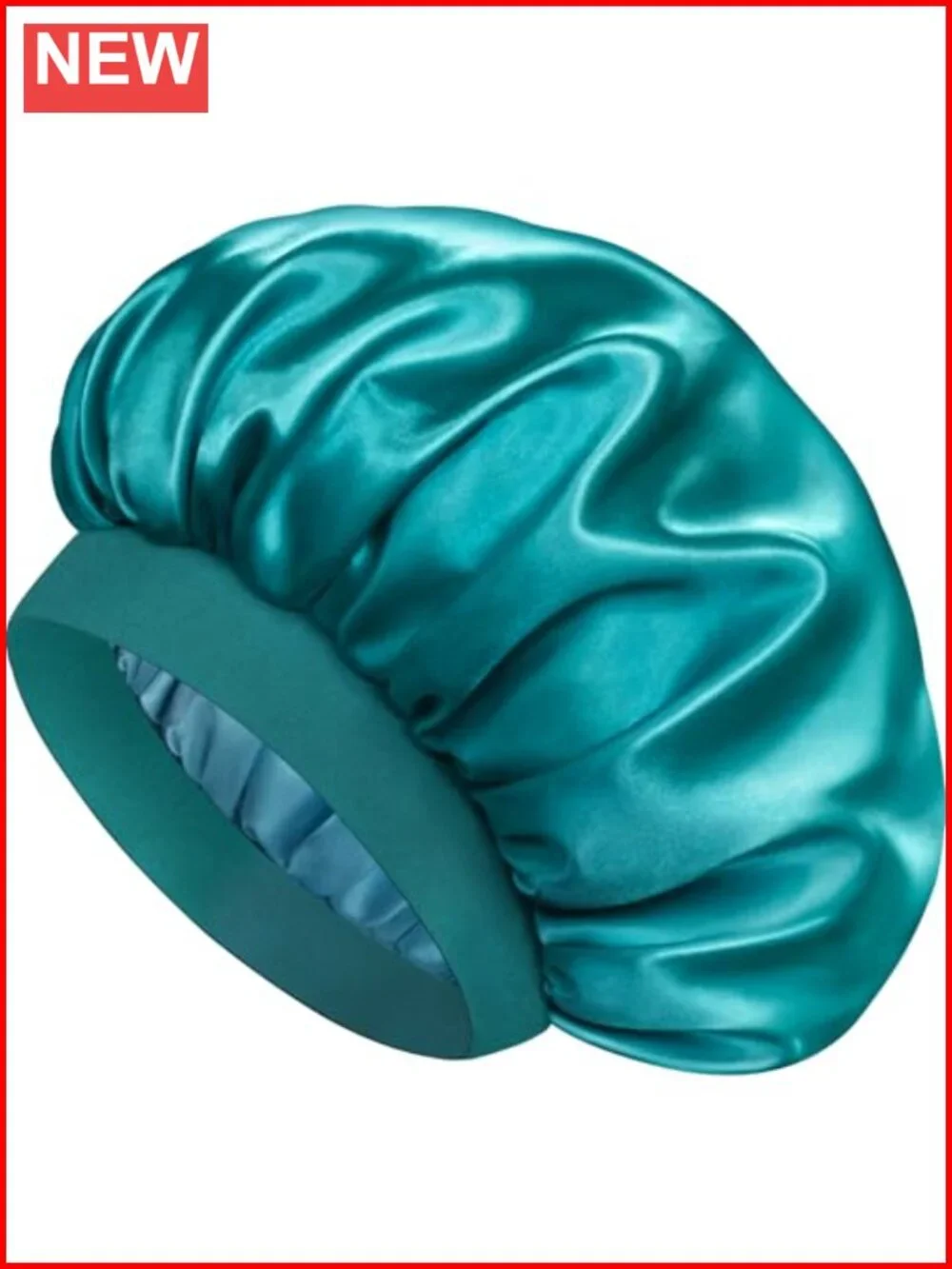 Double Layer Satin Sleep Cap for Curly Hair – Silk Bonnet Hair Protection